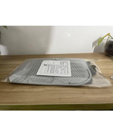 Travel Pad for Hair Tools - Heat-Resistant Counter Protection for Curling Irons & Straighteners | Includes Glove | Lessmon Gray 22.9x16.5cm - Buy Online on GoSupps.com