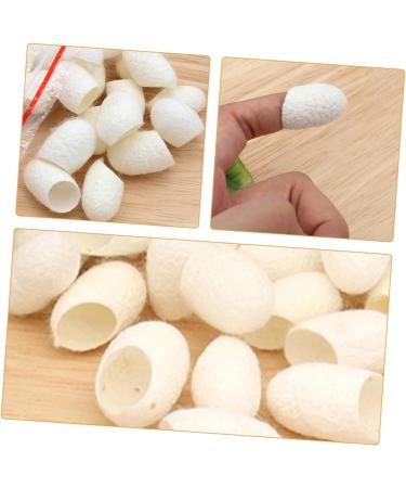 VILLCASE Lot de 20 Boules Exfoliantes Naturelles Soie Ouverture Facile pour Nettoyage Doux Visage Peau Sensible Visage et Corps - Buy Online on GoSupps.com