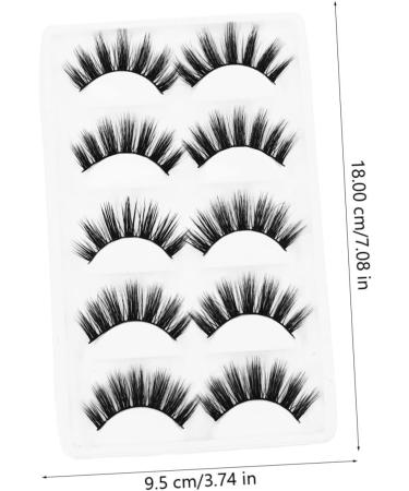 Beavorty 5 Pairs artificial false eyelashes Curl Genuine lashes Women Makeup Supplies Long Extension false lash 3D false eyelash 3D Fake Eyelashes unique chemical fiber Miss Makeup Tools - Buy Online on GoSupps.com