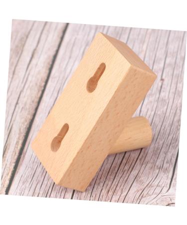 Alipis 2pcs Wooden Coat Hanger Adhensive Clothes Hook Key Storage Rack Jacket Door Back Hook Natural 8X4 cmx2pcs As Shownx2pcs - Buy Online on GoSupps.com