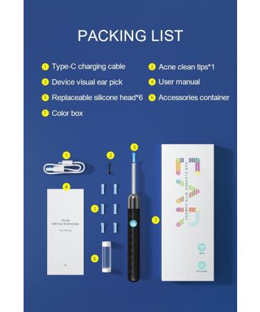 Premium Ear Wax Removal Kit with 1080P Camera - Ear Cleaner & Otoscope for iPhone & Android - Buy Online on GoSupps.com