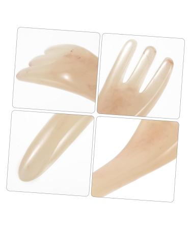 Frcolor 4-Piece Jade Gua Sha Comb Set - Scalp Massage & Beauty Salon Accessories - Buy Online on GoSupps.com