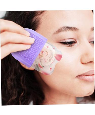 Beauty Face Ice Tray & Icing Roller - Silicone Face Massage Tool for Radiant Skin - 13x6.5x5.5CM - Violet - Buy Online on GoSupps.com