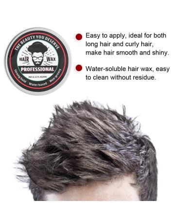 Strong Hold Hair Wax - Non-Greasy Hair Styling Clay for All Hair Types - 60g Molding Wax for Modern Hairstyles - Buy Online on GoSupps.com