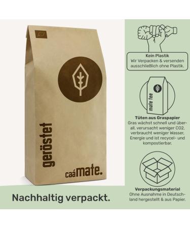 Buy Organic Roasted Yerba Mate Tea 200g | Fair Trade & Air Dried - International Shipping Available - Buy Online on GoSupps.com