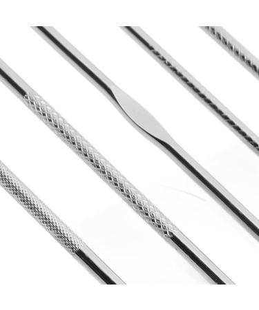 Qukaim Face Zit Remover Tool Blackhead Remover Tool Set Stainless Steel Comedone Extractors for Face and Nose 5 Piece Kit - Buy Online on GoSupps.com