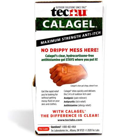 Calagel Tec Labs Tecnu Anti-Itch Gel - Maximum Strength Relief for Rashes, Bug Bites, Stings & Burns - 144 Count Packets - Buy Online on GoSupps.com