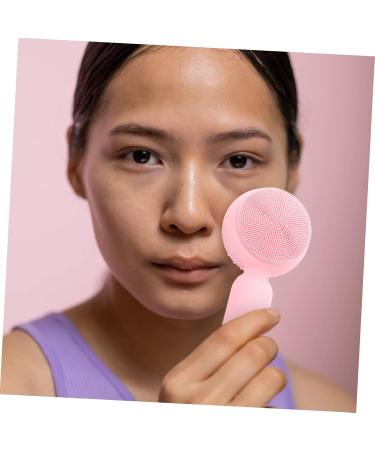 Ipetboom Silicone Face Brush Facial Exfoliator Facial Scrubber for Face Cleaning Scrubber Face Scrub Face Silicone Scrubber Facial Brush Pink Cleansing Brush 3d Manual Silica Gel 11x5cm Pink - Buy Online on GoSupps.com