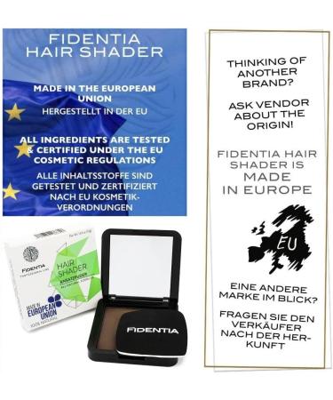 Fidentia Hair Shader | 100% natural Hairline Powder | Root Touch Up - 12g (Medium Brown) - Buy Online on GoSupps.com