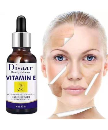 Vitamin E Face Serum - Anti-Wrinkle Moisturizing Essence with Sunflower Oil | 30ml - Buy Online on GoSupps.com