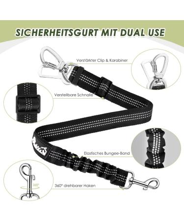 Eyin Dog Harness with Seat Belt | Adjustable & Breathable Camouflage Green S | Safe Car Travel with 2 Carabiner Hooks - Buy Online on GoSupps.com