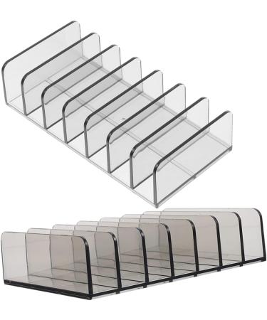 Beavorty 6 Pcs Cosmetic Storage Box Gray Eyeshadow 7 Slots Divided Organizer Eyeshadow Holder Desktop Blush - Buy Online on GoSupps.com