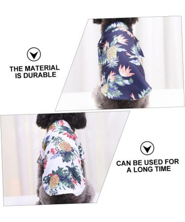 Nusitou Summer Dress for Dogs - 4-Piece Pet Shirt Set | Stylish Striped & Pineapple Tees for Girls - Buy Online on GoSupps.com