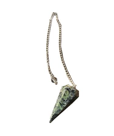 Pendula natural stone jaspis kambaba crystal pendula vintage hexagonal crystal pendulum for radio aesthesia pendula chakra reikra reikra swear (jaspe kambaba)