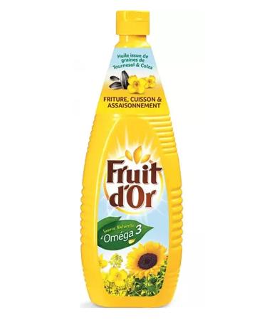 Sunflower Oil Golden Fruit 1 L/Bottle – Pack of 1, 2, 3, 6 and 16 Bottles – Shipping by Sté Bo Time (1)