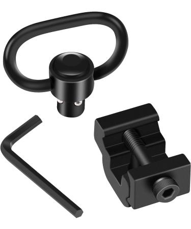 LONSEL 360 Rotation Picatinny Sling Swivel Mount + 2 Point Traditional Sling Rail Mount - Black - Buy Online on GoSupps.com