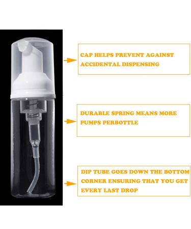 10 Pcs 2oz Foam Pump Bottles | BPA Free Soap Dispenser for Travel & Cosmetics | Hand Soap, Shampoo, Cleaning - Buy Online on GoSupps.com