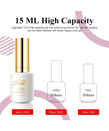 Imtiti Gel Nail Polish - 15ml Neon Red Soak Off Gel for DIY Nail Art | Perfect Gift for Women | International Shipping - Buy Online on GoSupps.com