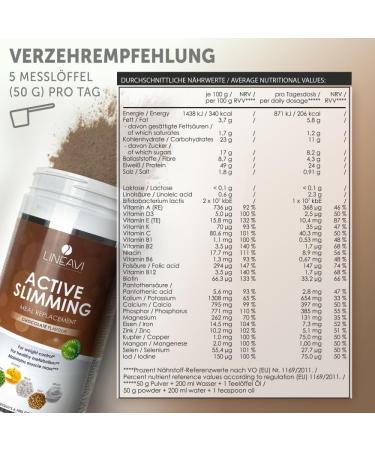 Lineavi Activated Food Diet Shake - Delicious Chocolate Meal Replacement | 500g Weight Loss Shake | Gluten & Lactose Free | Shaker Included - Buy Online on GoSupps.com