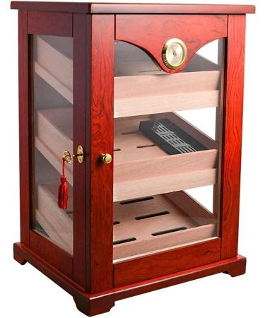 MOLVUS Cigar Box Cigar Cabinet-Cigar Humidifier Three-Layer Box Large Capacity Cigar Box Cigar Moisturizing Cabinet Decorative Box