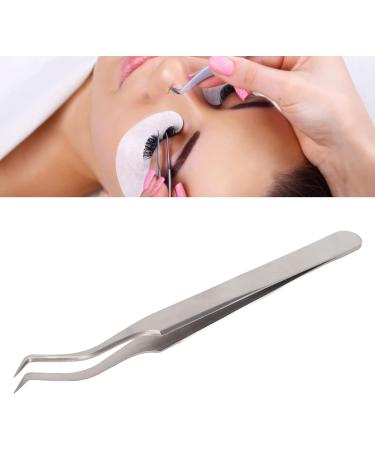 Eyeline Extension Tweezers - Stainless Steel Eyelash Tweezers with Flowering Finish | Premium Beauty Salon Tools - Buy Online on GoSupps.com