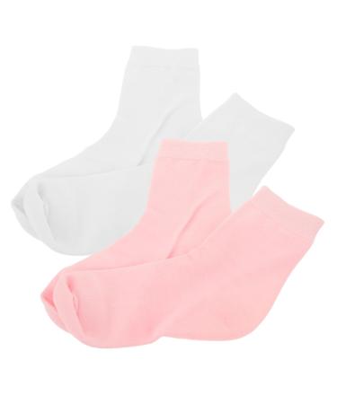 minkissy 2 Pairs Womens Socks Moisturizing Socks for Dry Cracked Feet Women Moisturizing Socks Moisturizing Socks for Feet Care Moisturizing Socks Women Cotton Socks Middle Tube Women's Gel
