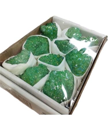 Specimen Healed Green Titanium Rainbow Aura Lemurian Quartz Cluster Crystal Specimen As a Gift ERTEYIN - Buy Online on GoSupps.com