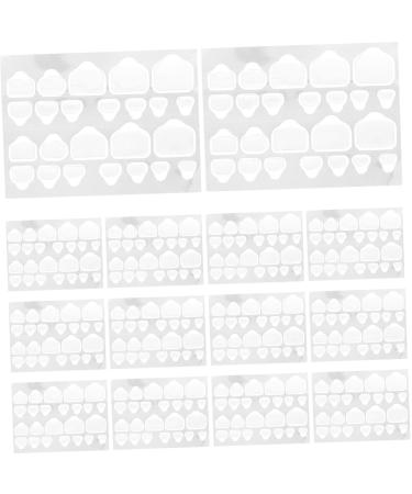 AUTSUPPL 20 Sheets of Transparent Gel Tabs Double-Sided Adhesive Lightweight and Waterproof Manicure Stickers for Nail Art and Extensions