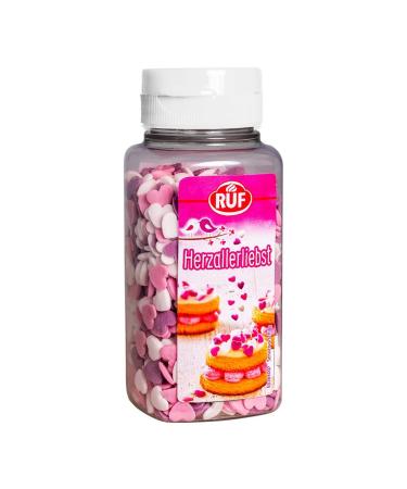 Call of heart-hearted sugar hearts edge-shaped litter decor in cardiac form mini decorating cakes & cakes vegan & gluten-free 1 x 110g love of 1 x 110 g