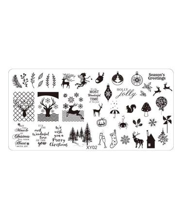 Shop Nail Art for Women | Stainless Steel Nail Stamp Plates | DIY Christmas Tree Designs | Unlimited Selection for Stunning Manicures - Buy Online on GoSupps.com