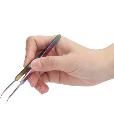 4-Piece Stainless Steel Nail Art Tool Set - Curved & Straight Tweezers Nail Scissors Rhinestone Picker for Eyelash Extensions - Buy Online on GoSupps.com