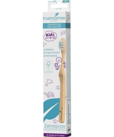 Truemorrow Bamboo Toothbrush for Children | Eco-Friendly Plastic-Free Biodegradable | Certified Sustainable & 100% Vegan | 4-Pack Savings Set - Buy Online on GoSupps.com
