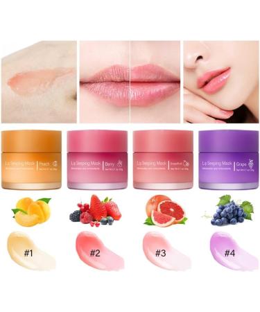 Ofanyia Lip Sleeping Mask Reduce Lip Wrinkle Line Day and Night Repair Lip Balm for Dry Chapped Cracked Dry Lips Moisturizing & Hydrating Lip Mask for Women Men (Berry) - Buy Online on GoSupps.com