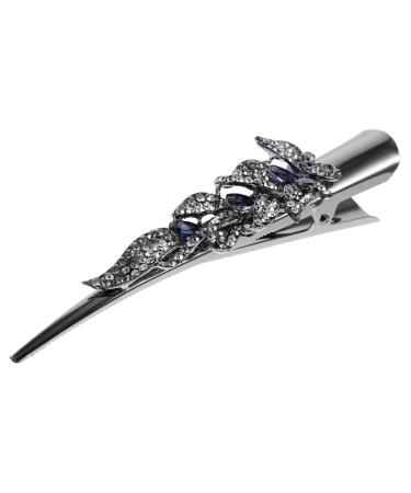 FRCOLOR Clips Rhinestone Barrettes for Women Decorate Metal Mother Hair