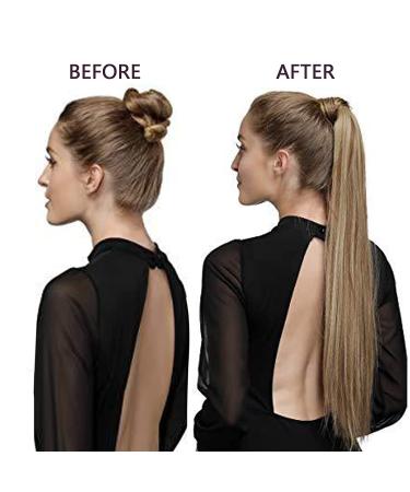 Runatur Real Hair Braid Extensions - 30cm Golden Blonde Ponytail Smooth 12-Inch #10P16 70g - International Shipping - Buy Online on GoSupps.com