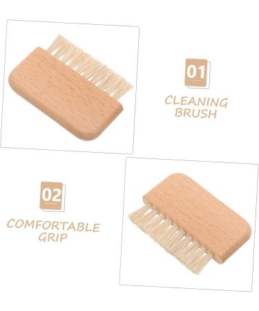 DRESSOOS Nail Cleaning Brush Duster Nail Dust Brush Wooden Handle Nail Brush Fingernails Cleaning Brush Nail Supplies Nail Scrubber Nail Scrub Brush Fingernail Brush Manicure Log Cleaner - Buy Online on GoSupps.com