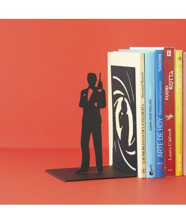 Shop Balvi Secret Agent Black Metal Bookend - Unique Design for International Shipping - Buy Online on GoSupps.com