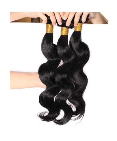 3 Bundle Brazilian Body Wave Hair Extensions - 100% Unprocessed Virgin Human Hair Weave - 8-inch Length - Buy Online on GoSupps.com