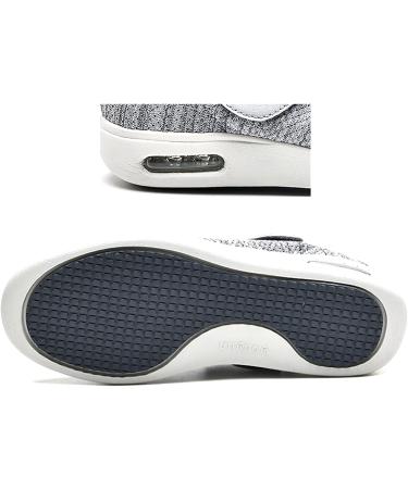 ALASON Women's Diabetic Shoes - Air Cushion Slip-On Orthopedic Walking Shoes for Diabetics - Wide Adjustable Grey - Buy Online on GoSupps.com