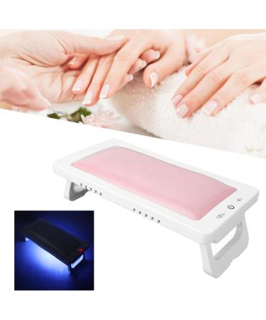 Foldable Nail Gel Dryer 27 Light Chips Quick Drying Hand Pillow 2 Stroke Nail Polish Curing Lamp for Home DIY (Pink) - Buy Online on GoSupps.com