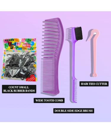 13Pcs Kids Detangling Brush Set for Curly Hair, Afro America/African Hair 3a-4c, with Barber Cape & Braid Rings - Buy Online on GoSupps.com