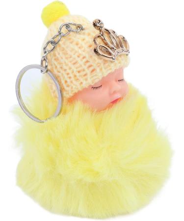 Buy mlida Sleeping Baby Pendant Keychain - Cute Fluffy Fur Doll Luggage Tag | International Shipping Available - Buy Online on GoSupps.com