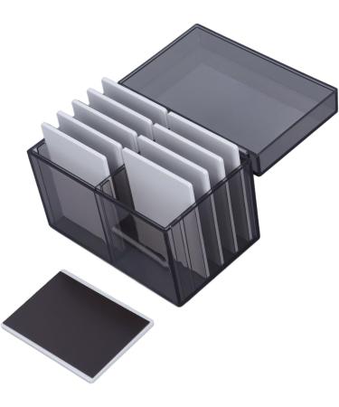 10 Layers Acrylic Eyelash Storage Box | Magnetic Bottom Extension Grafting Tool & False Eyelashes Pallet Holder | Water Resistant Tea Transparent - Buy Online on GoSupps.com