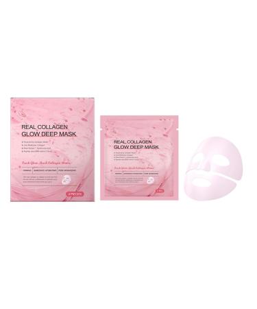 G n rique Set of 4 collagen masks overnight hydrating hydrogel mask deep hydration anti-wrinkle pore minimizing for all skin types