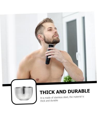 FRCOLOR 12 Pcs Shaving Soap Bowl Set - Men's Bubble Bowl & Shaving Tools - Silver Shaving Cream Vessel 7.4x7.4cm - Buy Online on GoSupps.com