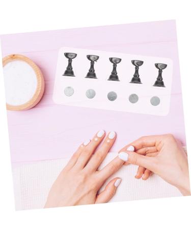 Ipetboom Magnetic Nails 2 Sets Nail Checkerboard Boxed Rack Bracket Electroplating Nail Art Holder Base 2.5x1.4x1.4cm Black - Buy Online on GoSupps.com