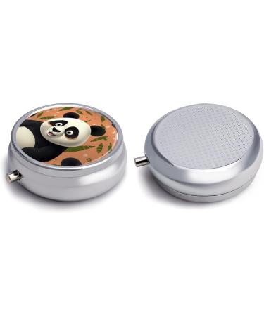 Portable Panda Pill Box - 3 Compartment Travel Pill Organizer for Purse & Pocket - Small Medicine Case - Buy Online on GoSupps.com