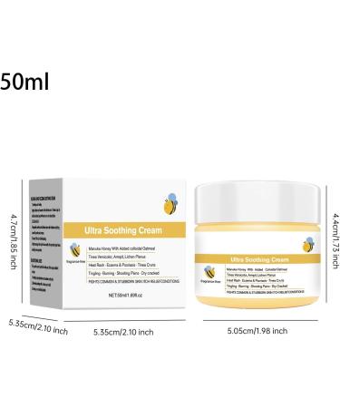  Fusruom Soothing Moisturizing Cream - Natural Body Moisturizing Balm 50ml Anti-Itch Care - for Dry Skin Redness and Itching Soothing and Nourishing and - Buy Online on GoSupps.com