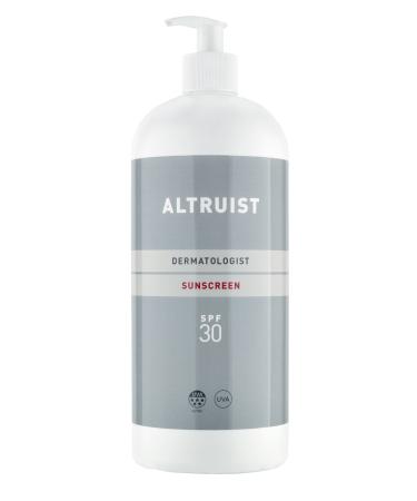 ALTRUIST. Dermatologist Sunscreen SPF 30 Superior 5-star UVA protection by Dr Andrew Birnie suitable for sensitive skin 1 Litre Sun Cream