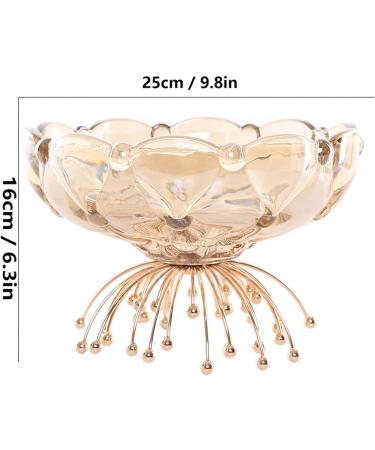 Fruit Basket Bowl Crystal Glass Fruit Bowl Chinese Retro Handmade Transparent Geometric Candy Bowl Home Living Room Kitchen Desktop Decor Fruit Dish Fruit Bowls (Size : C) - Buy Online on GoSupps.com